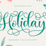 Holiday Font Poster 1