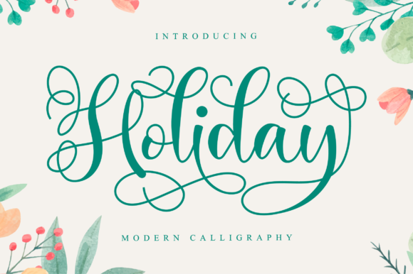 Holiday Font Poster 1