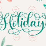 Holiday Font Poster 8