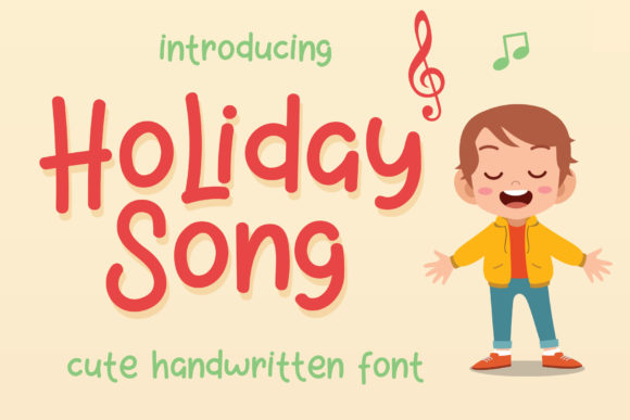 Holiday Song Font Poster 1
