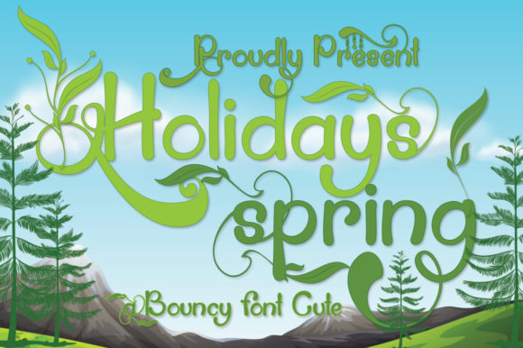 Holidays Spring Font Poster 1