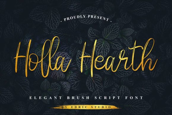 Holla Hearth Font Poster 1