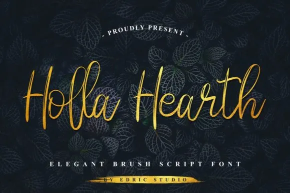 Holla Hearth Font Holla Hearth Font Poster 1
