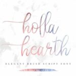 Holla Hearth Font Poster 2