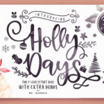 Holly Days Font Poster 1