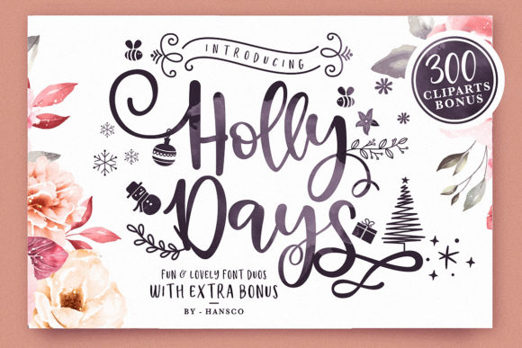 Holly Days Font Poster 1