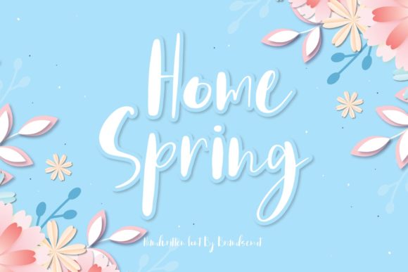 Home Spring Font Poster 1