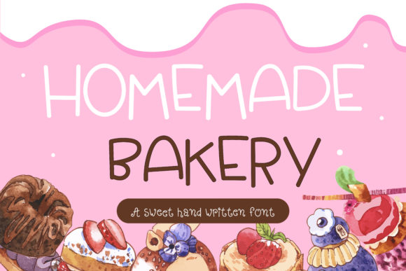 Homemade Bakery Font Poster 1
