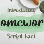 Homework Font Poster 1