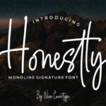 Honestly Font Poster 1