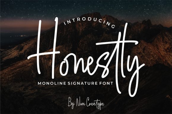 Honestly Font Poster 1