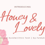 Honey & Lovely Font Poster 1