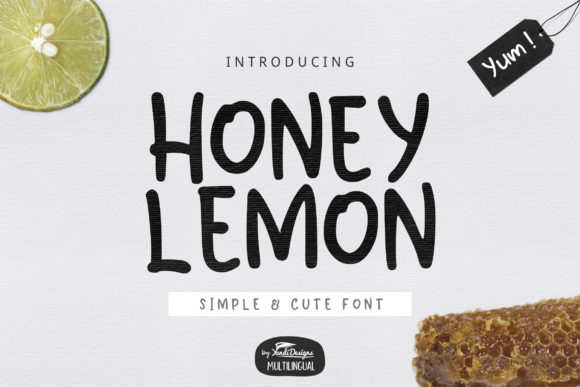 Honey Lemon Font Poster 1