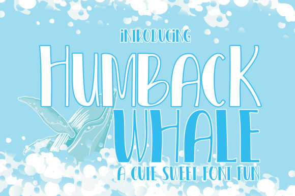 Humback Whale Font Poster 1