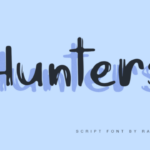 Hunters Font Poster 1