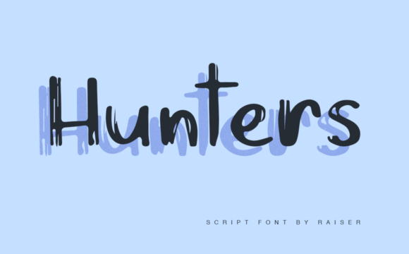 Hunters Font Poster 1