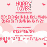 Hurry Loves Font Poster 5
