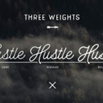 Hustle Font Poster 2