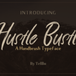 Hustle Bustle Font Poster 1