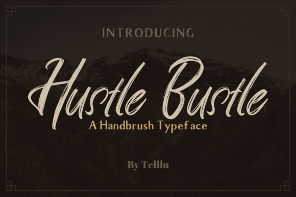 Hustle Bustle Font Poster 1