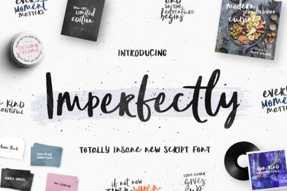 Imperfectly Font Imperfectly Font Poster 1