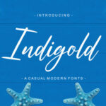 Indigold Font Poster 1