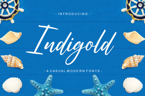 Indigold Font Poster 1