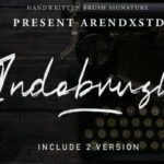 Indobrush Font Poster 1