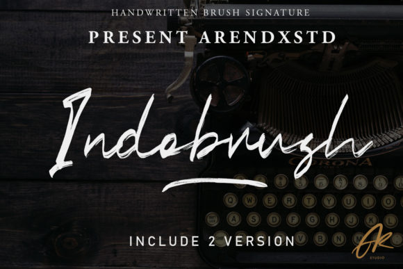 Indobrush Font Poster 1