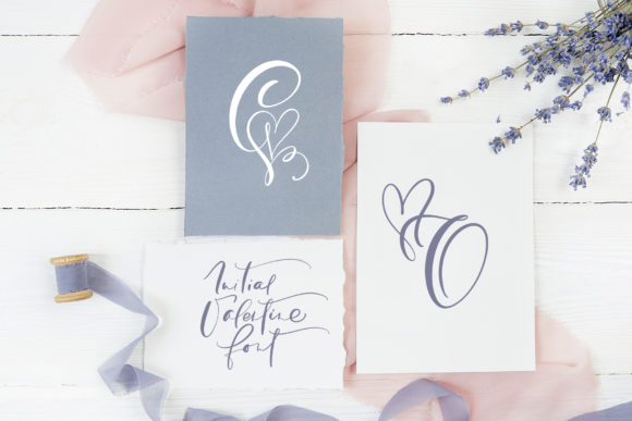 Initial Valentine Font Poster 1
