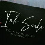 Ink Scale Font Poster 1