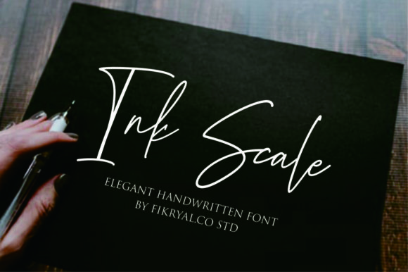 Ink Scale Font Poster 1