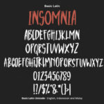 Insomnia Font Poster 2