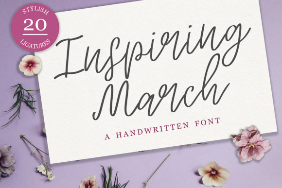 Inspiring March Font Poster 1