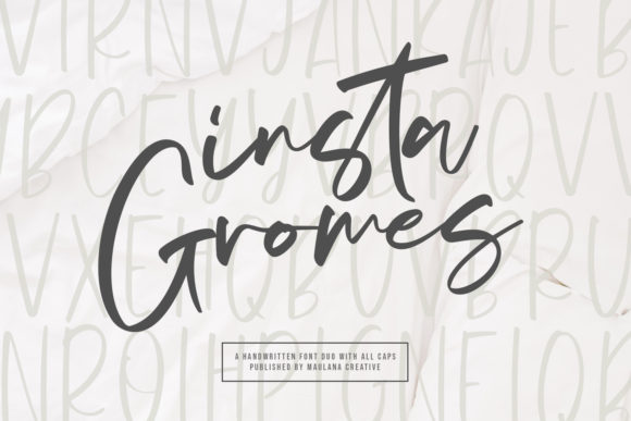 Insta Gromes Font Poster 1