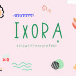 Ixora Font Poster 1