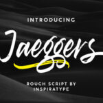 Jaeggers Font Poster 1