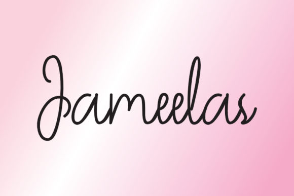 Jameelas Font Poster 1