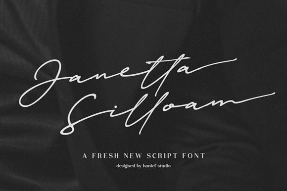 Janetta Silloam Font Poster 1