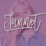 Jannet Script Font Poster 1