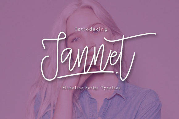 Jannet Script Font Poster 1