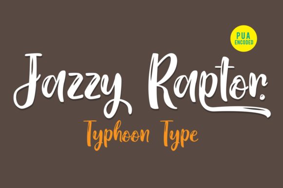 Jazzy Raptor Font Poster 1