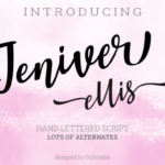 Jeniver Ellis Font Poster 1