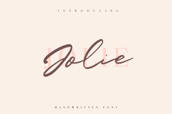 Jolie Font Jolie Font Poster 1