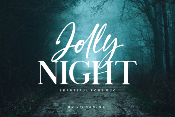 Jolly Night Duo Font Poster 1