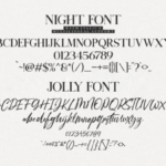 Jolly Night Duo Font Poster 6