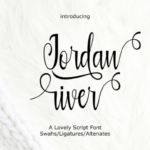Jordan River Font Poster 1