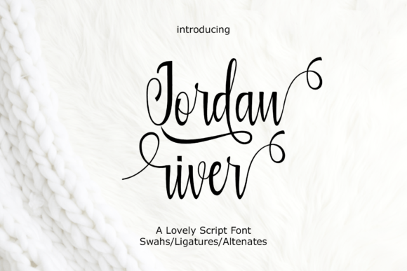 Jordan River Font Poster 1