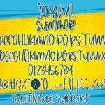 Joyfull Summer Font Poster 7