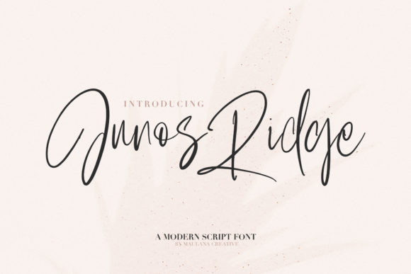 Junos Ridge Font Poster 1